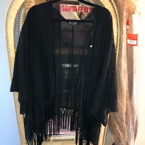 Black cover-up/cardigan